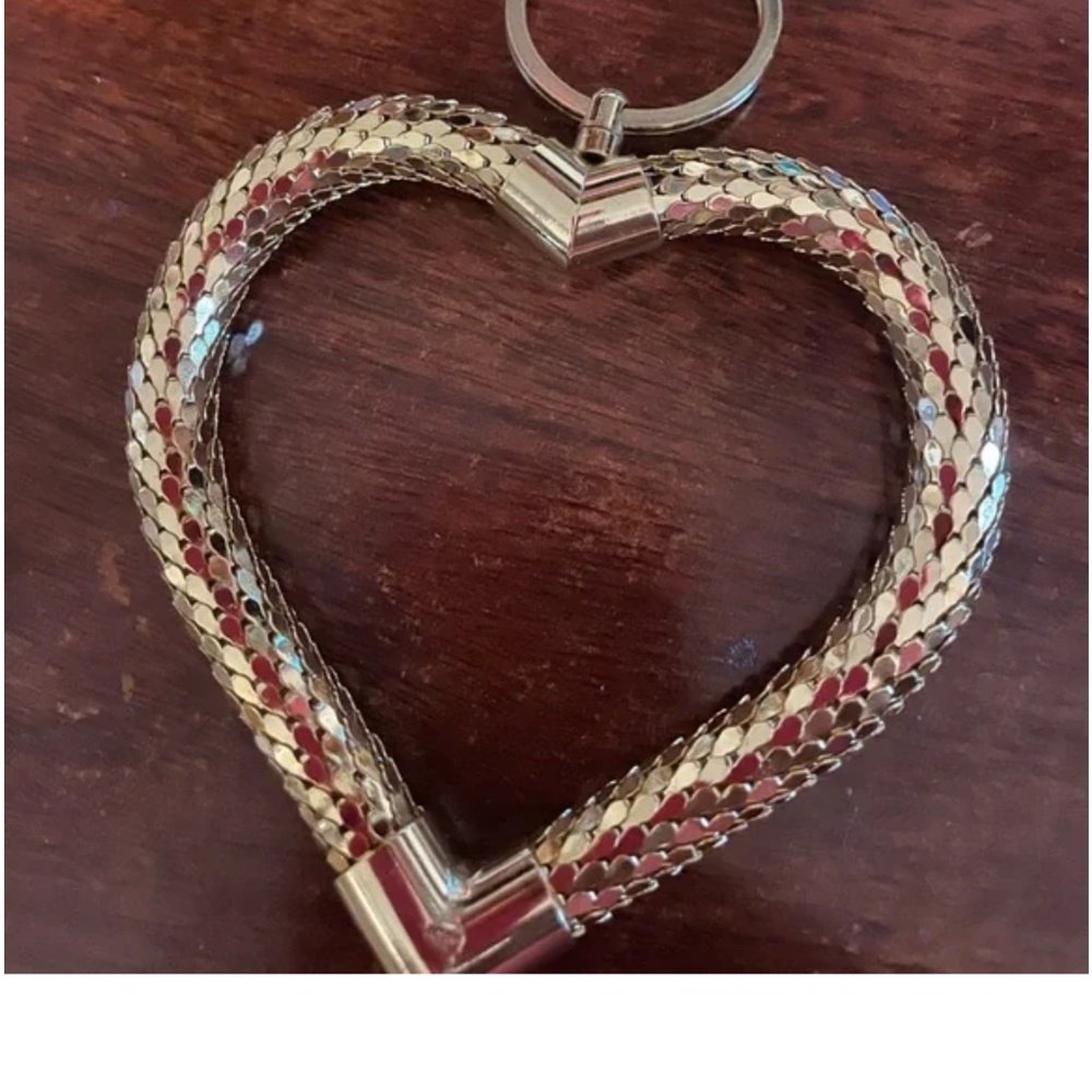 Whiting Davis Heart Key ring